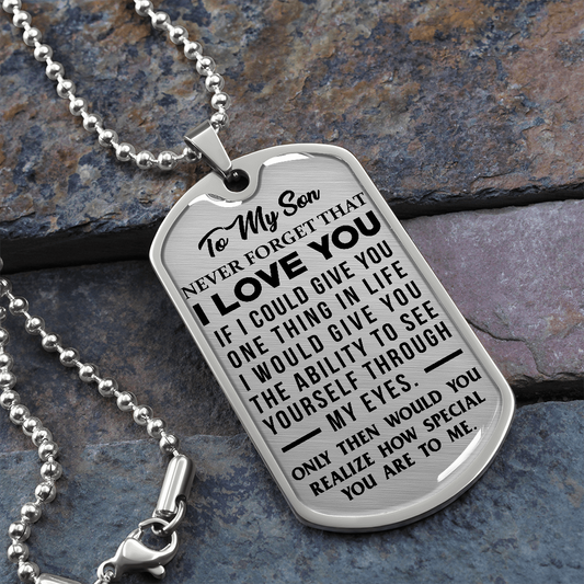 Son - If I Could Give You One Thing In Life - Black Text