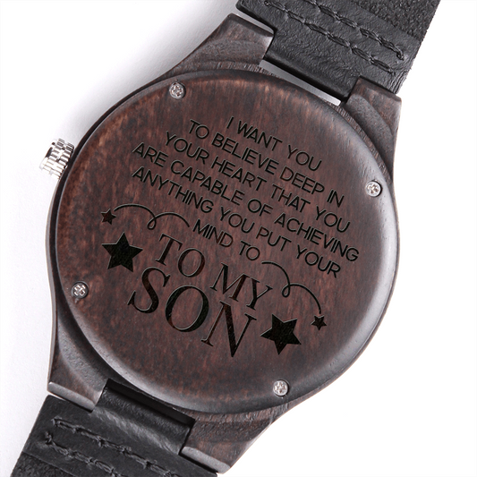 Son - Believe Deep In Your Heart - Wooden Watch