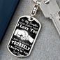 Daughter - Never Forget I Love - Dog Tag Keychain