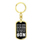 Son - You Are Strong, You Are Smart, You Are Brave - Dog Tag KeyChain
