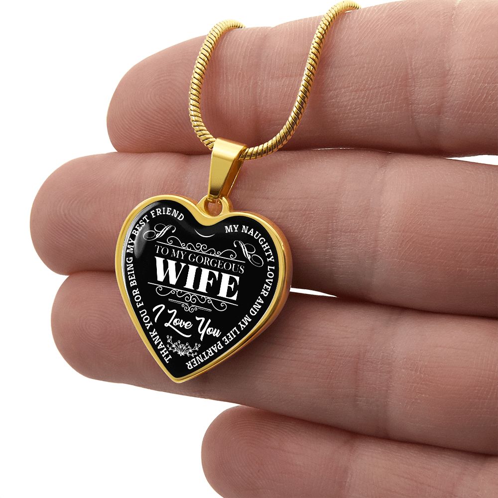 To My Gorgeous Wife - Black
