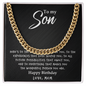 Son - Wonderful Person - Cuban Link Chain