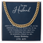 Husband - Dreams - Cuban Link Chain