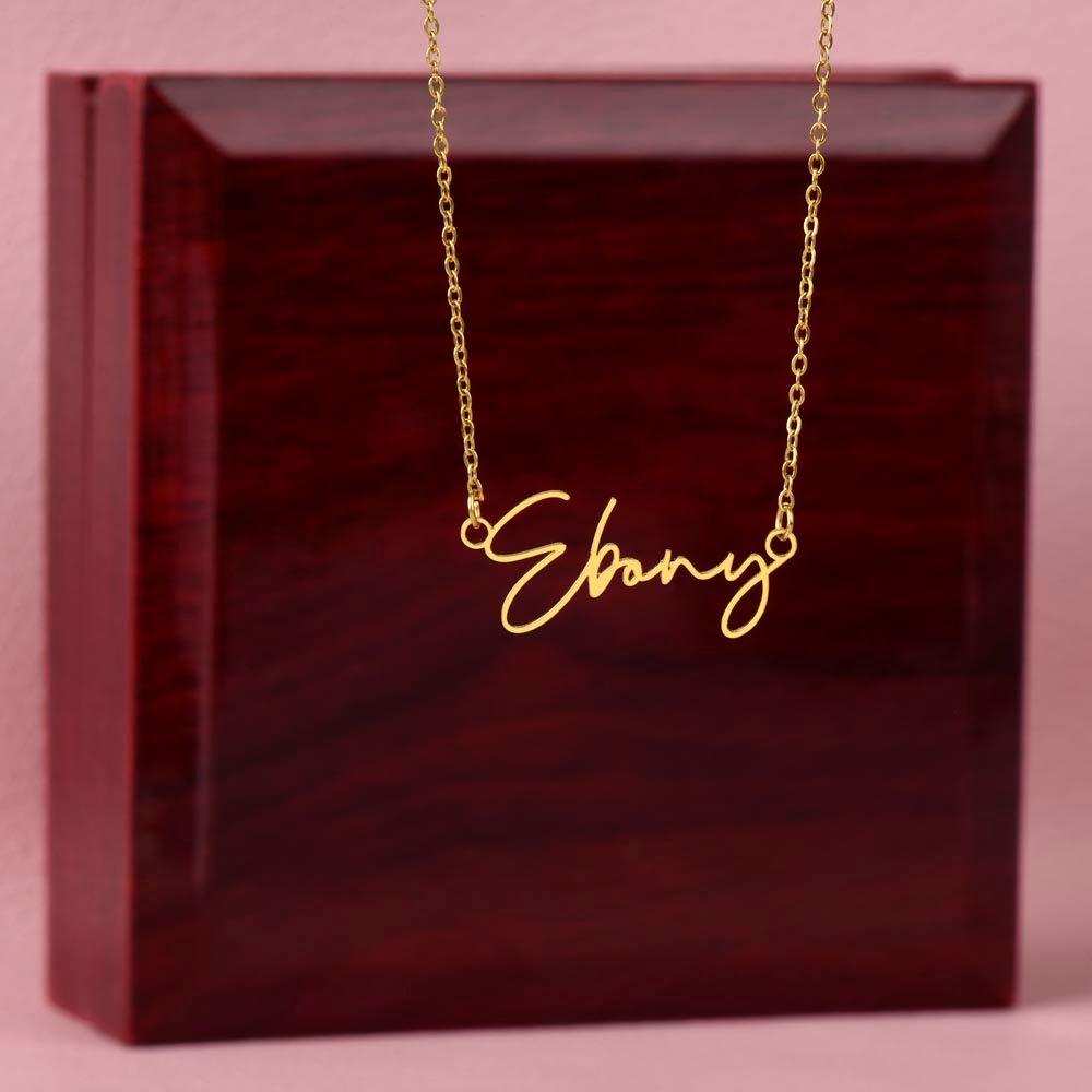 Granddaughter - Never Forget That I Love You - Signature Name Necklace