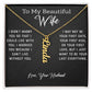 Wife - I Can't Live Without You (Personalized Vertical Name Necklace)