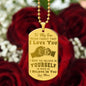 Son - I Believe in You - Love Mom - Engraved Dog Tag Necklace